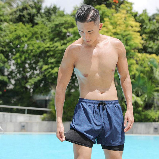 Men's Swim Trunks For Soaking In Hot Springs, Anti Awkward And Loose Fit - Velora