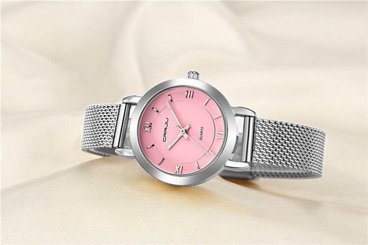 Women's Watch Small Quartz Steel Mesh Belt - Velora