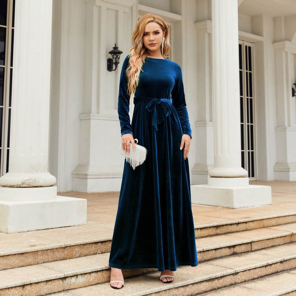 Elegant And Elegant Lady's Long Dress - Velora