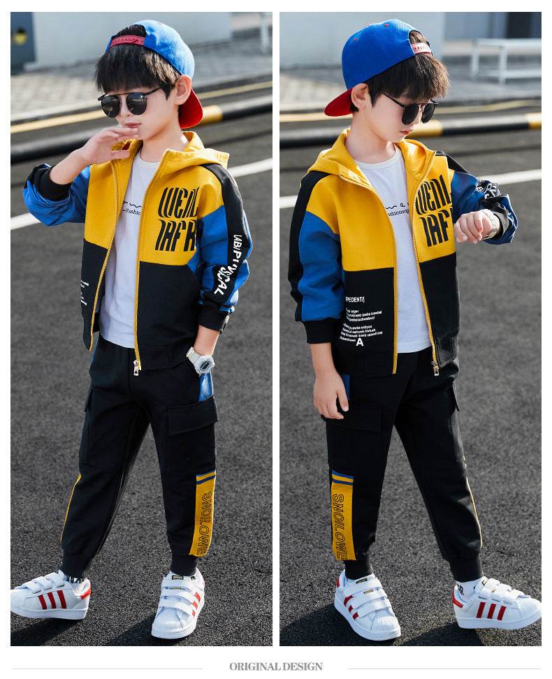 Boys Spring Clothing Sports Jacket Trousers Suit - Velora