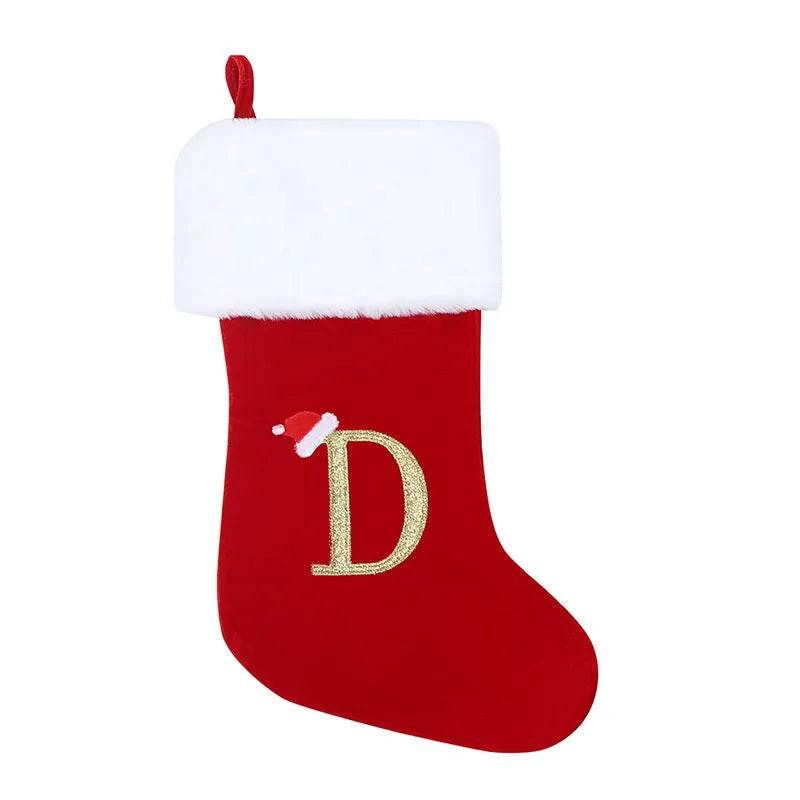 Christmas Letter Christmas Stockings Decorative Pendant - Velora