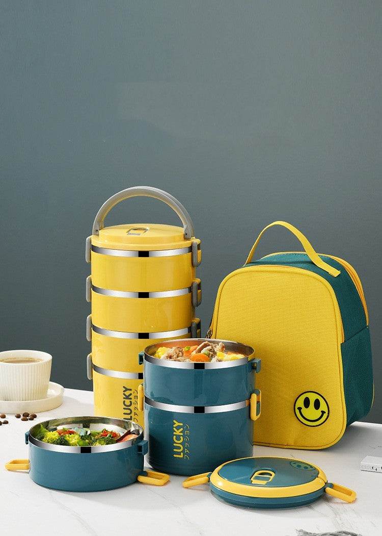 Sealed Multi Layered Thermal Stainless Steel Insulated Lunch box - Velora