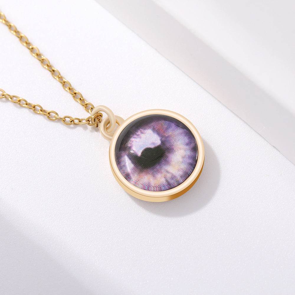 Custom Iris Necklace Add Eye Photo As A Unique Gift For Loved Ones - Velora