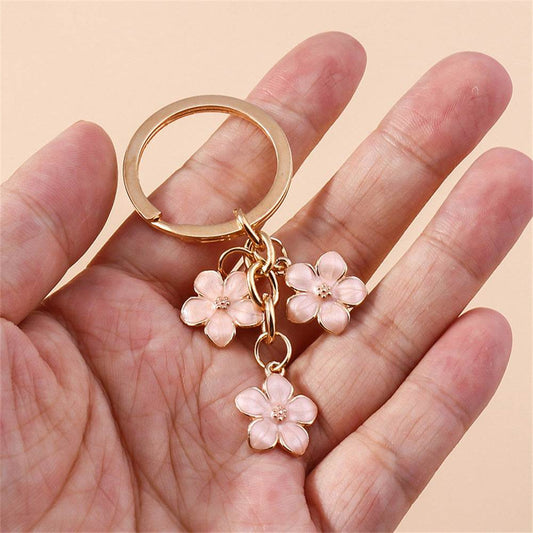 Sweet Girly Cherry Blossom Keychain - Velora