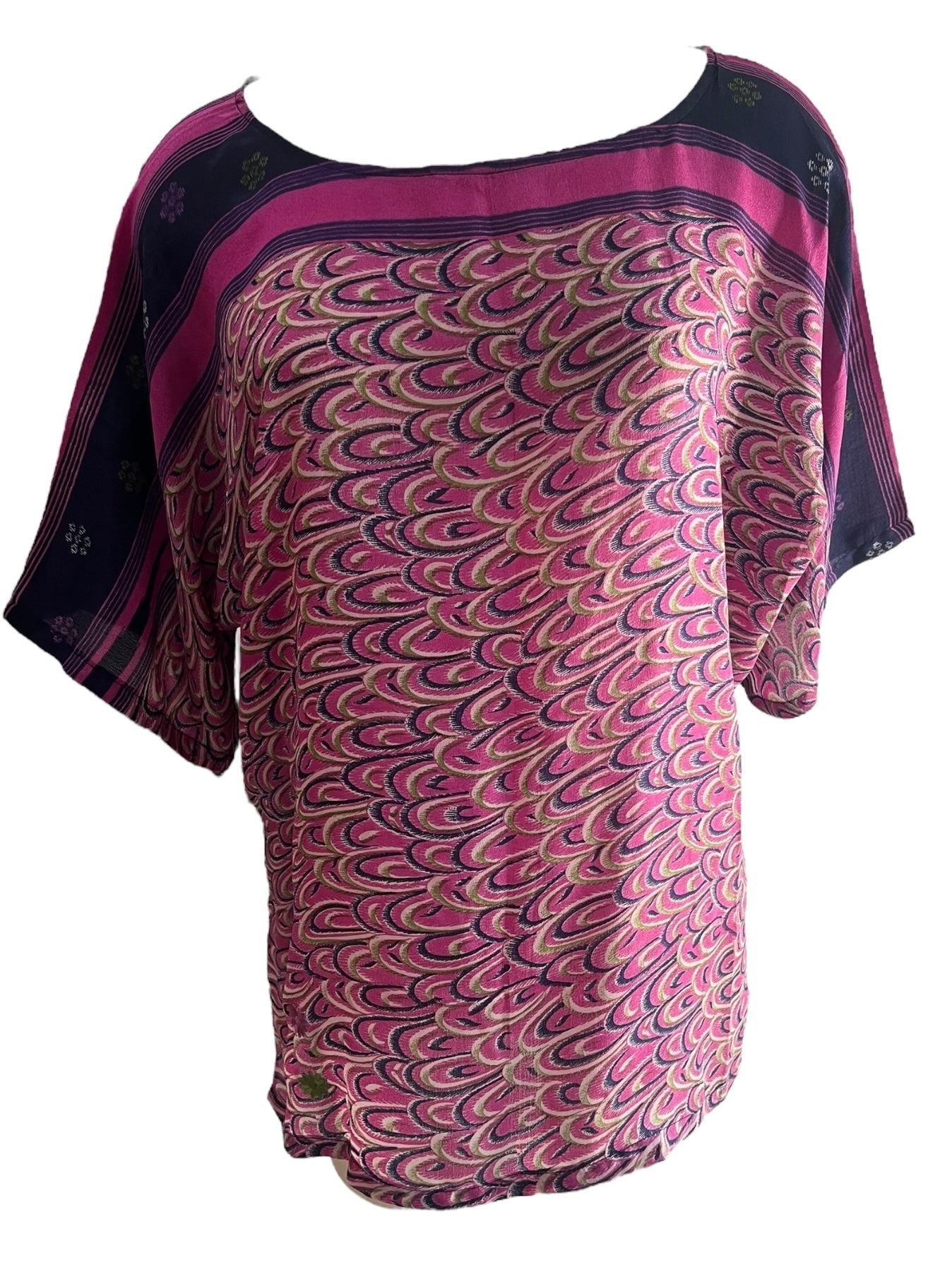 PRC6191 Avatar Pure Silk Side Slit Top - Velora