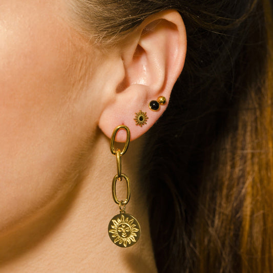 ASPEN 2-Pair Stud Earrings Set - Velora Luxury Fashion