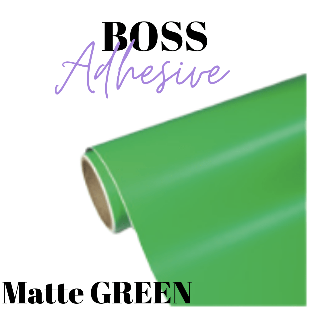 Adhesive Vinyl- Boss Adhesive - MATTE GREEN - Velora Luxury Fashion