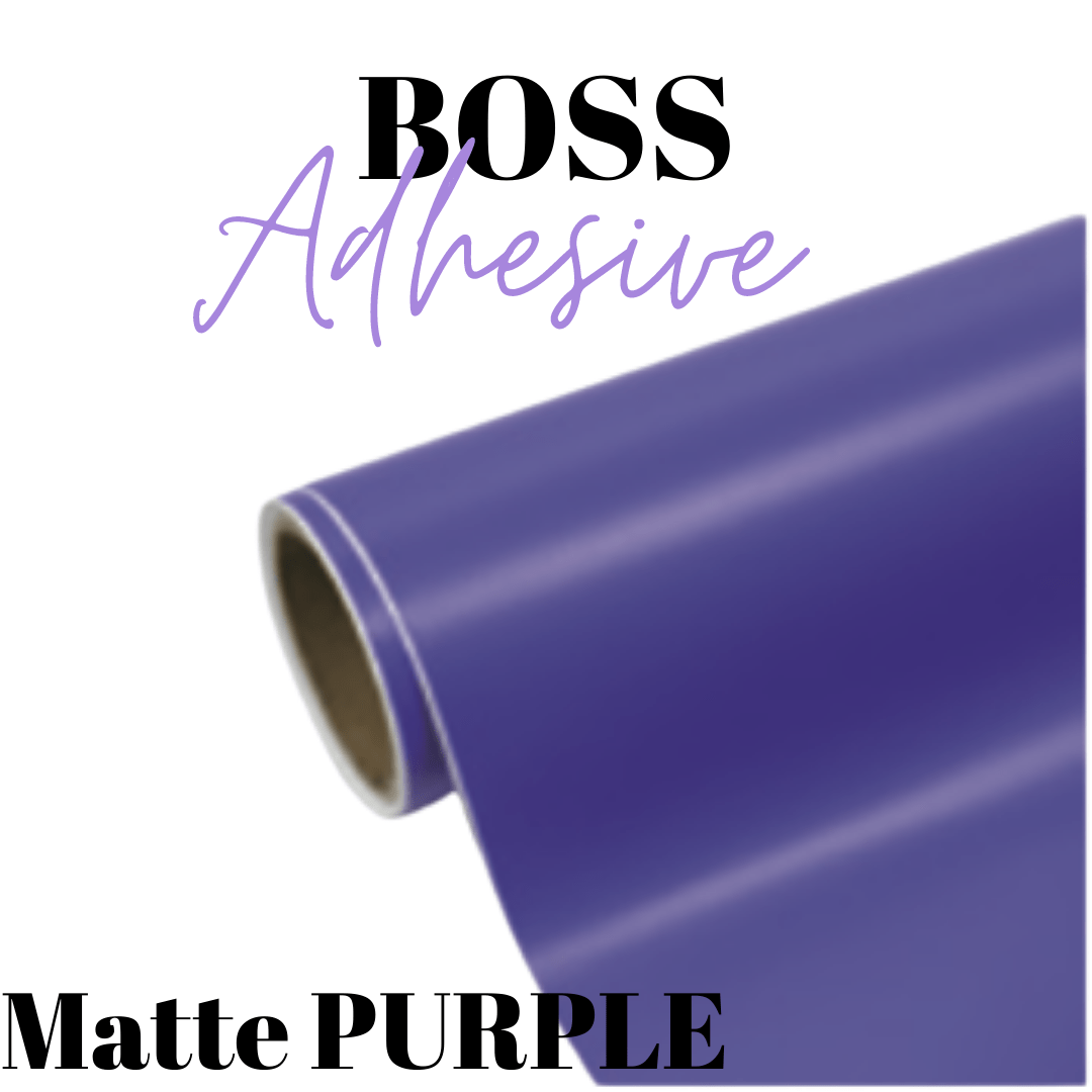 Adhesive Vinyl- Boss Adhesive - MATTE PURPLE - Velora Luxury Fashion