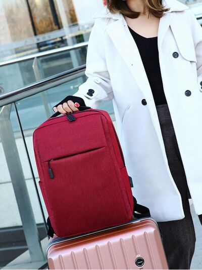 Adjustable Straps Oxford Cloth Backpack Bag - Velora Luxury Fashion