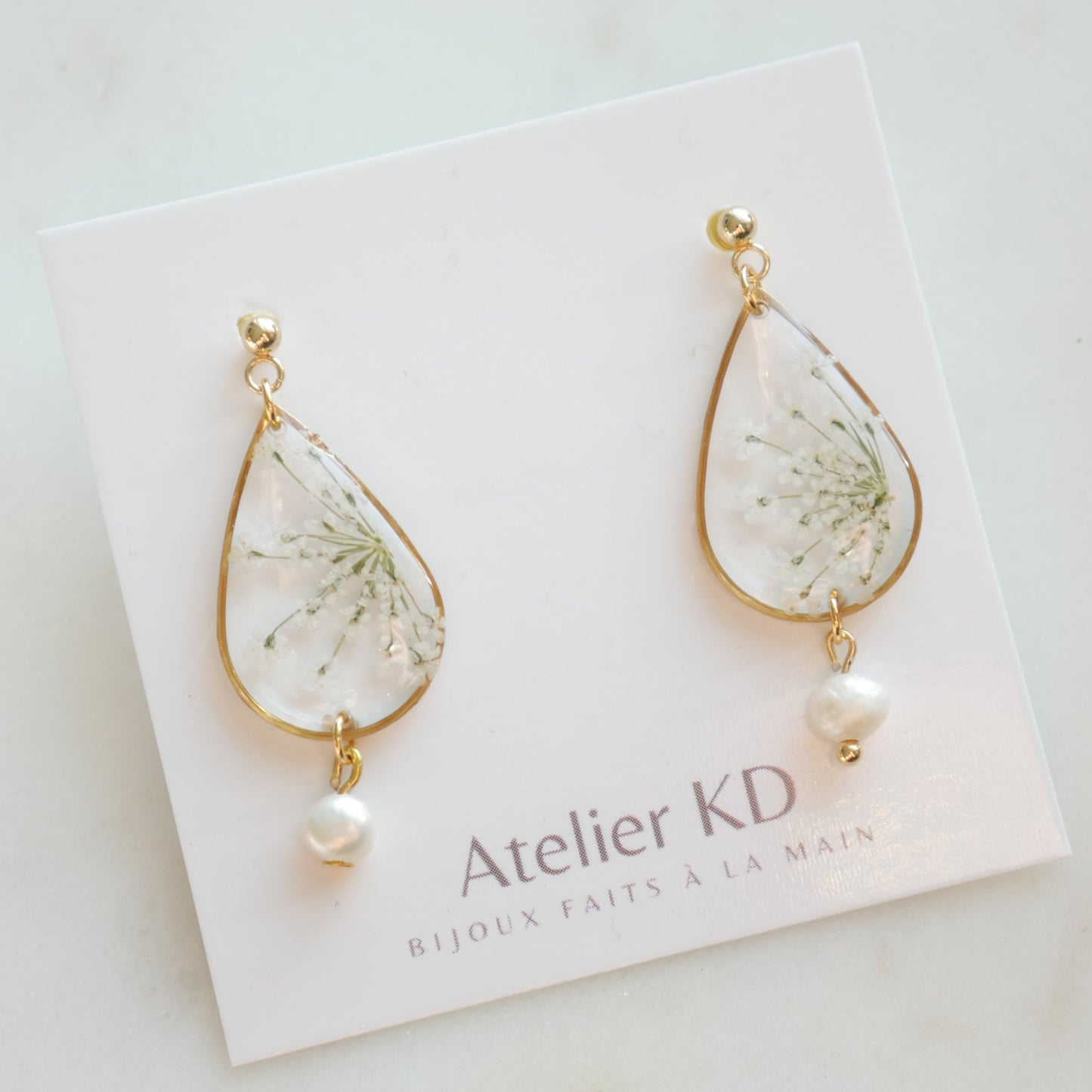 Boucles d'oreilles Perla - goute (moyen) - Velora