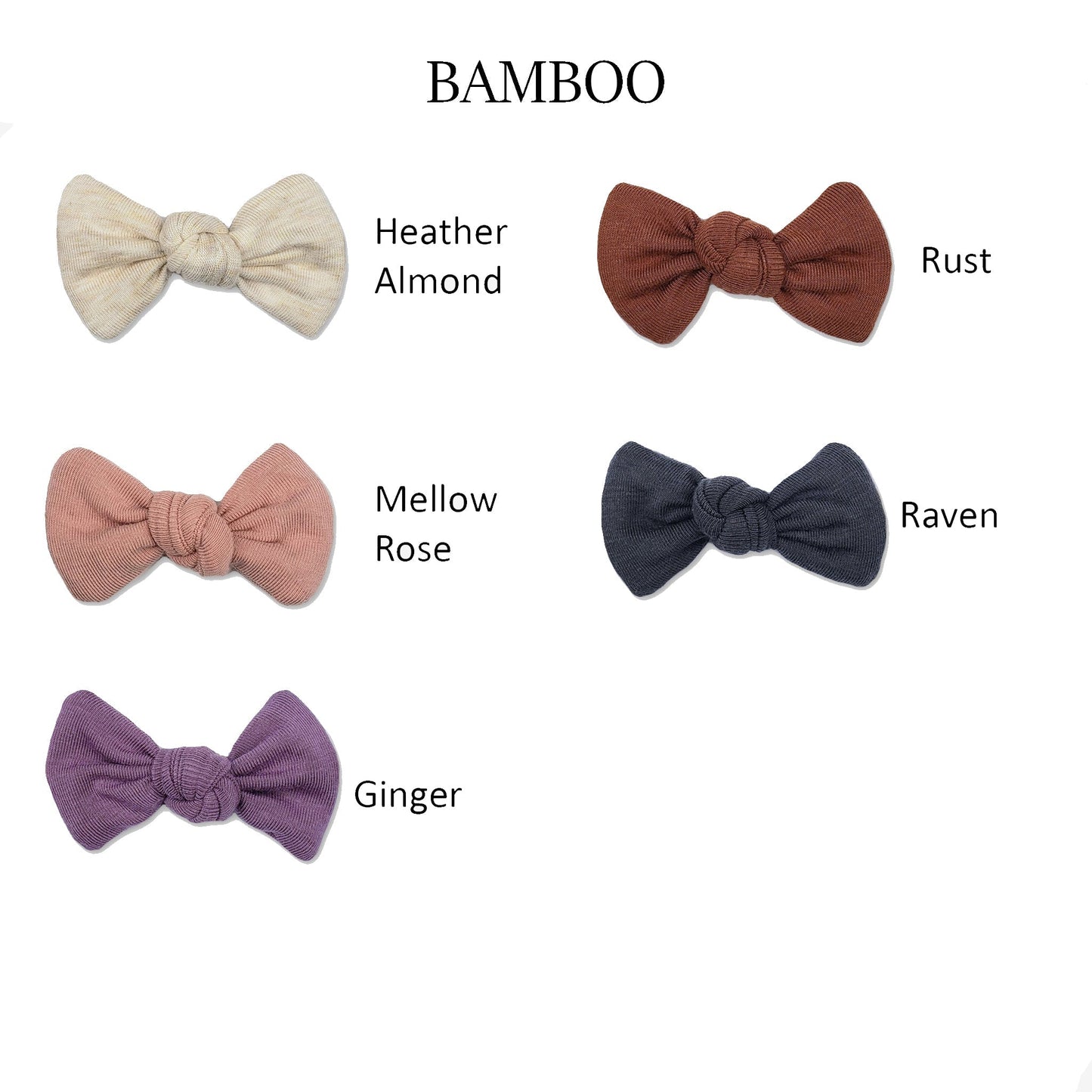 Square Knot Baby Bows | Over 30 Colours Available - Velora