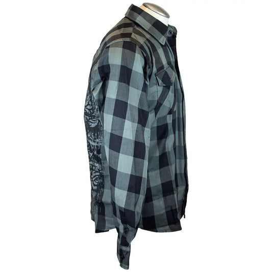 BOL Men's 'Grave Rub' Flannel Long Sleeve Shirt - Velora Luxury Fashion