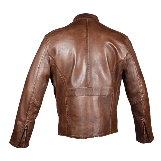 BOL Men's Racer Leather Jacket - Velora Luxury Fashion