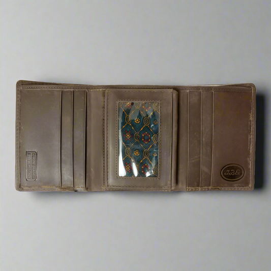 BOL Men's Trifold Leather Flip-up Wallet - Velora Luxury Fashion