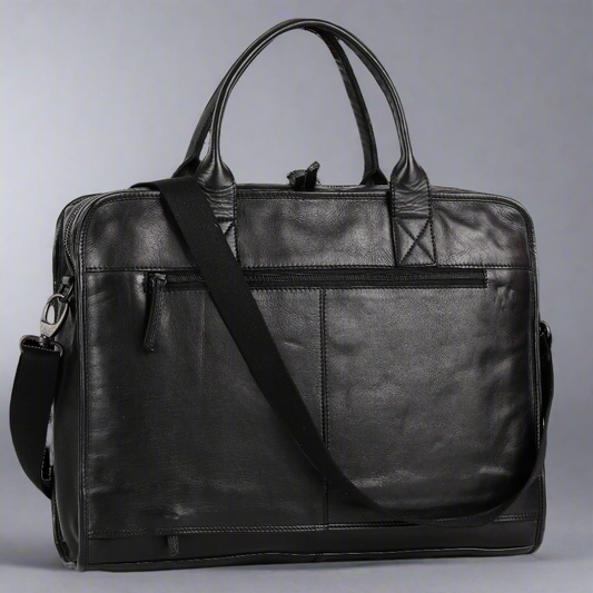 BOL/Open Road Two Handle Messenger Laptop Leather Bag - Velora Luxury Fashion