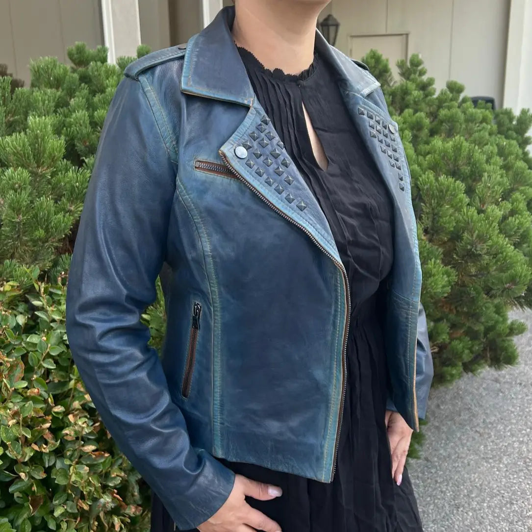 BOL Women's Marya Lambskin Leather Jacket Boutique of Leathers/Open Road