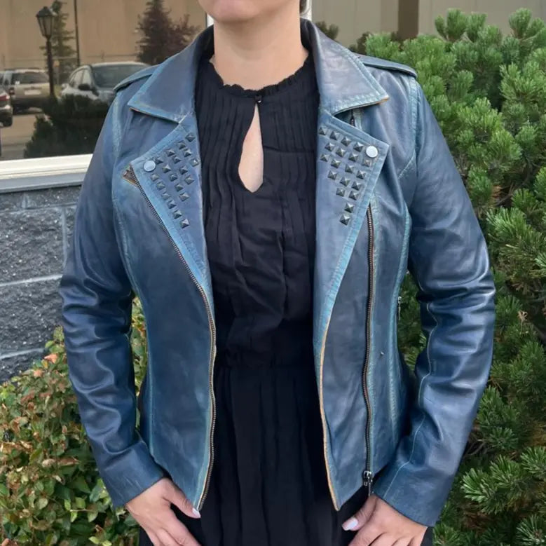 BOL Women's Marya Lambskin Leather Jacket Boutique of Leathers/Open Road