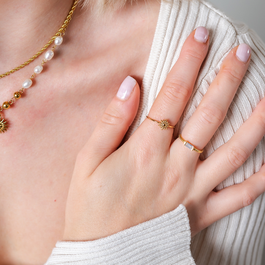 Golden Hour Adjustable Ring - Velora