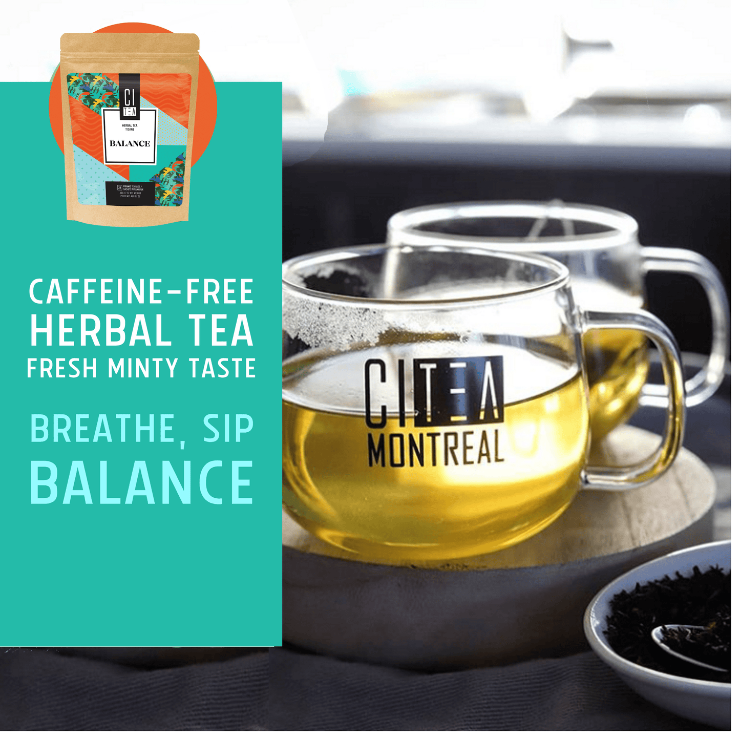 Balance Herbal Tea Pyramid Tea Bags - Velora Luxury Fashion