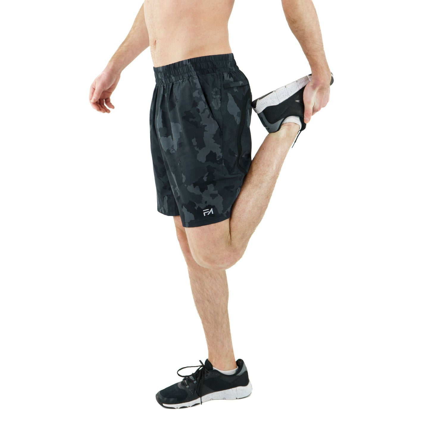 Unlimited Shorts Grey Camo (7.5") - Velora