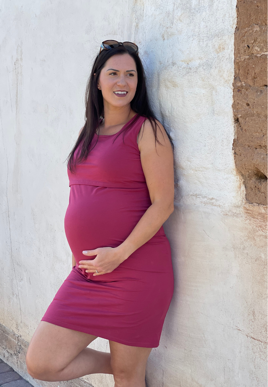 Brittany Maternity and Nursing Dress - Velora Luxury Fashion