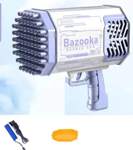 Bubble Gun Rocket 69 Holes Soap Blower With Light - Velora