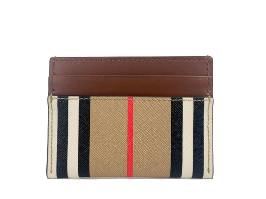Burberry Sandon Check Leather Card Holder - Velora Luxury Fashion