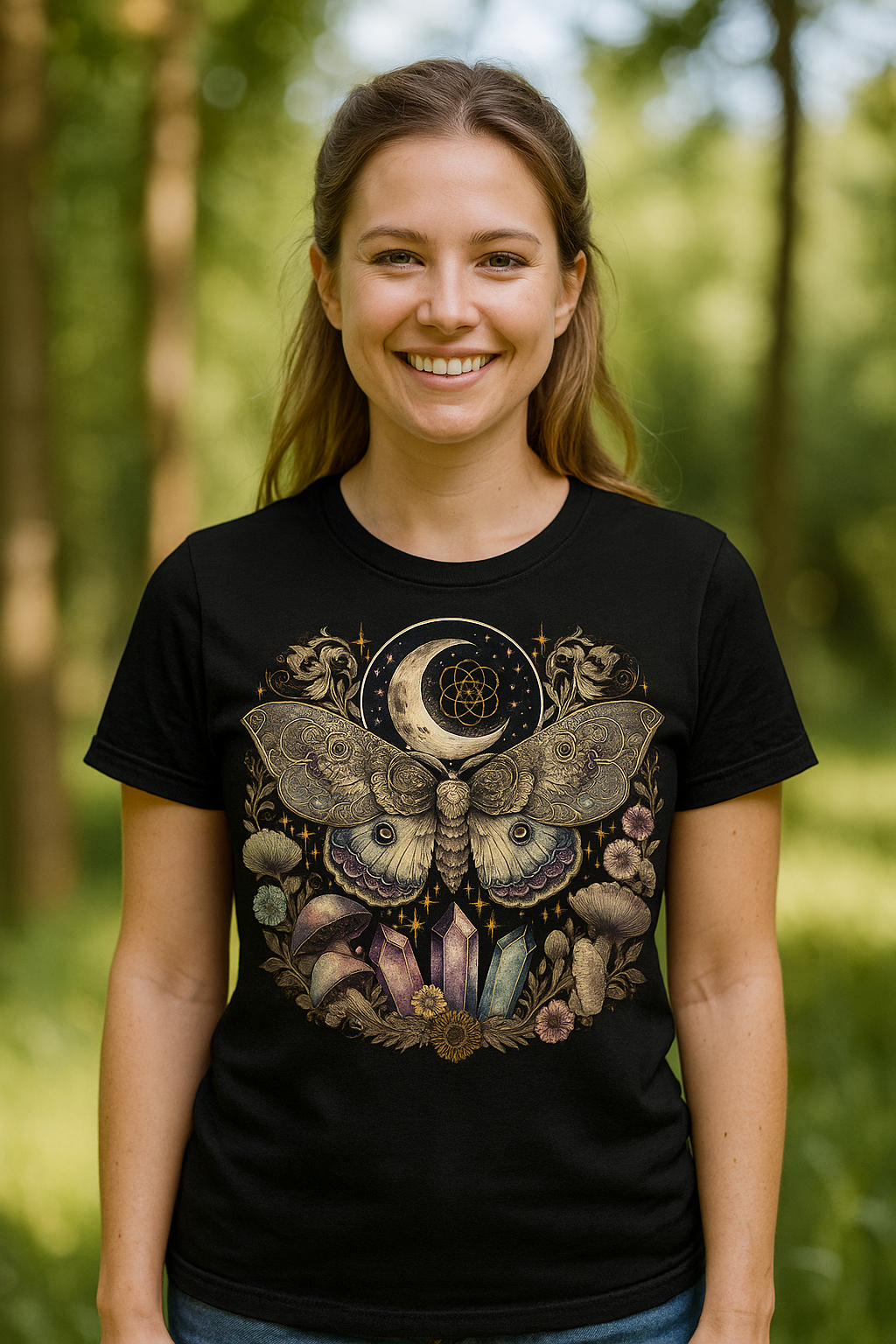 Butterfly and Crystals Tee - Velora