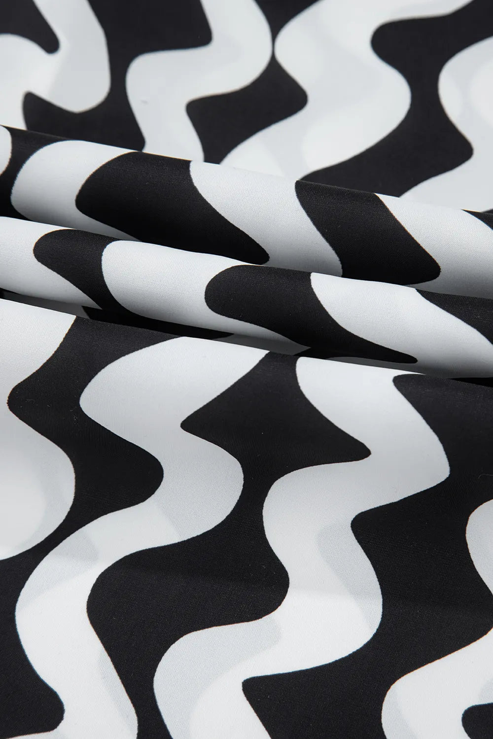 Button Down Contrast Striped Cover-Up - Velora Luxury Fashion