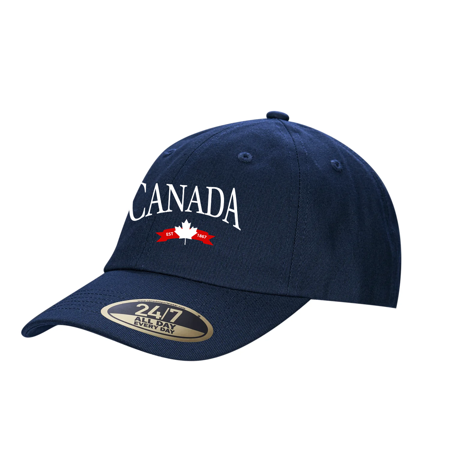 CANADA VARSITY EMBROIDERED DAD CAP - Velora