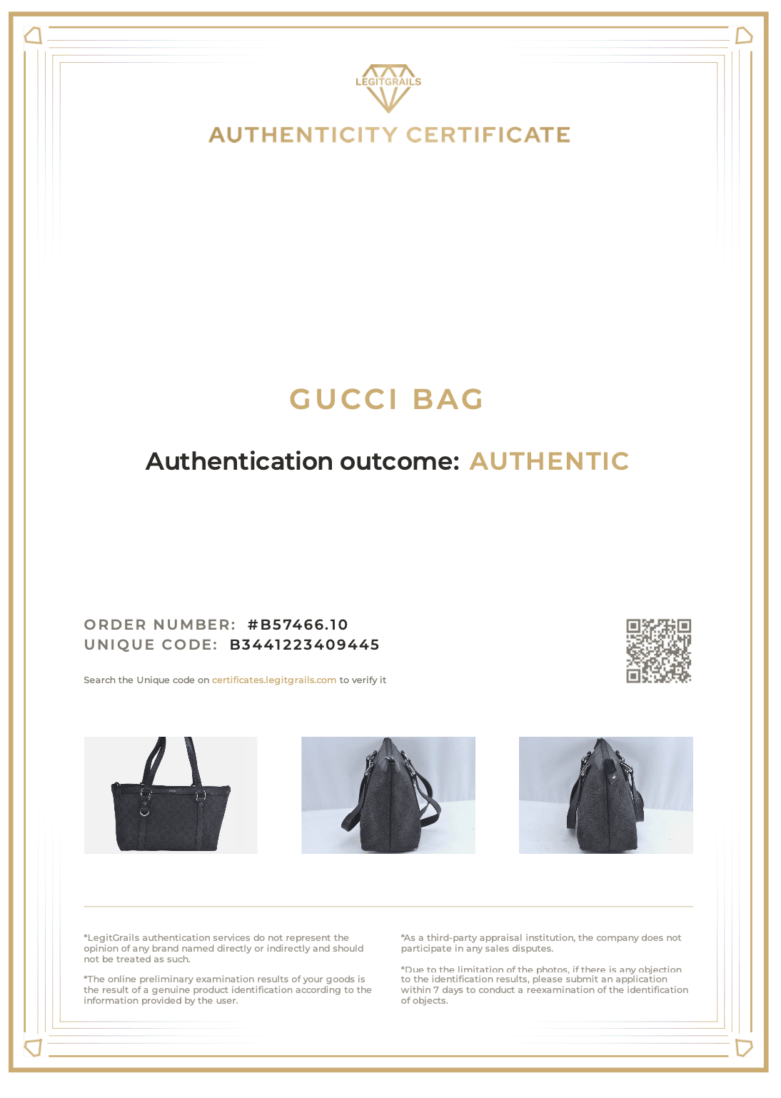 GUCCI Abbey Shoulder Tote Bag GG Canvas Leather 268640 Black L0797 - Velora