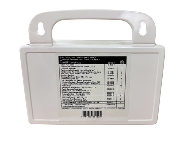 CSA Z1220-17 TYPE 1 PERSONAL FIRST AID KIT BULK IN 10 UNIT PLASTIC BOX - Velora Luxury Fashion