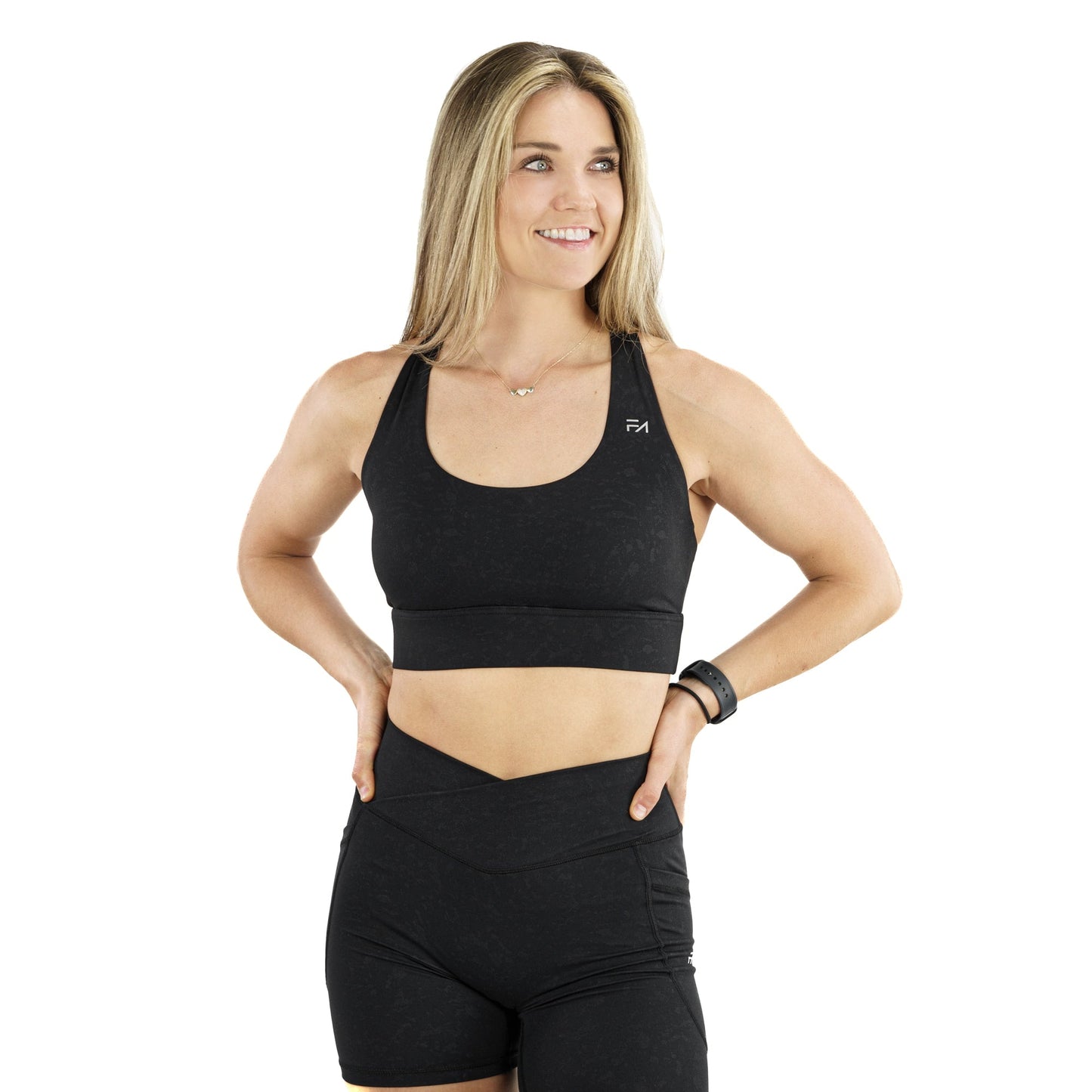 Carbon Sports Bra Onyx (V2) - Velora