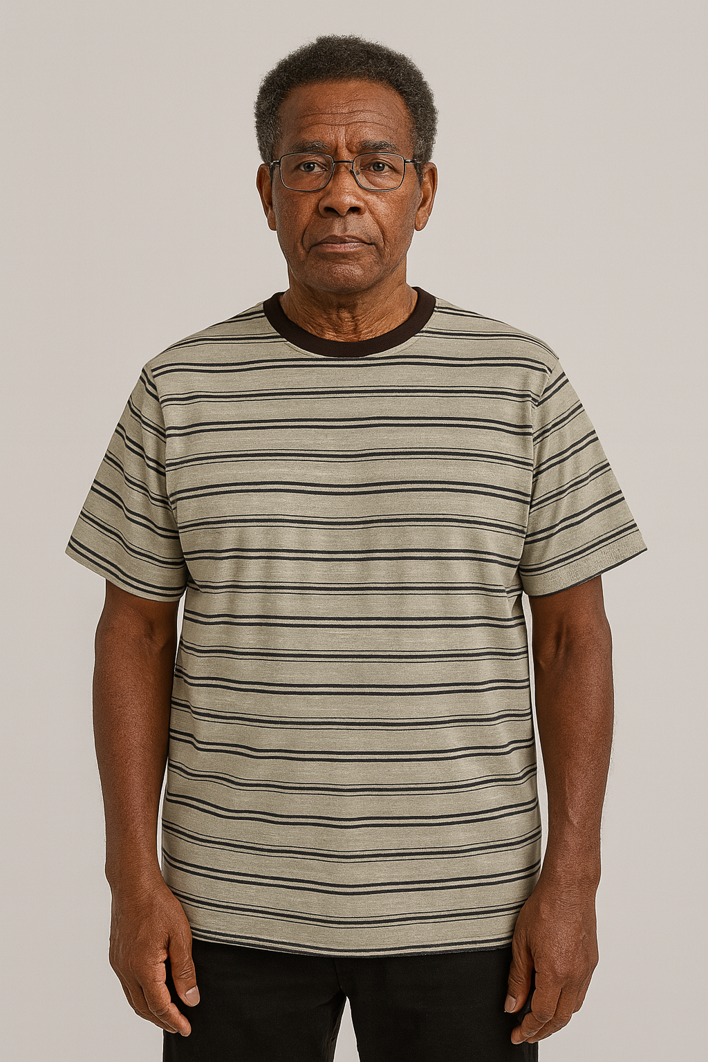 Adaptive Back-Open Striped Tee Adaptive Comfort Clothing