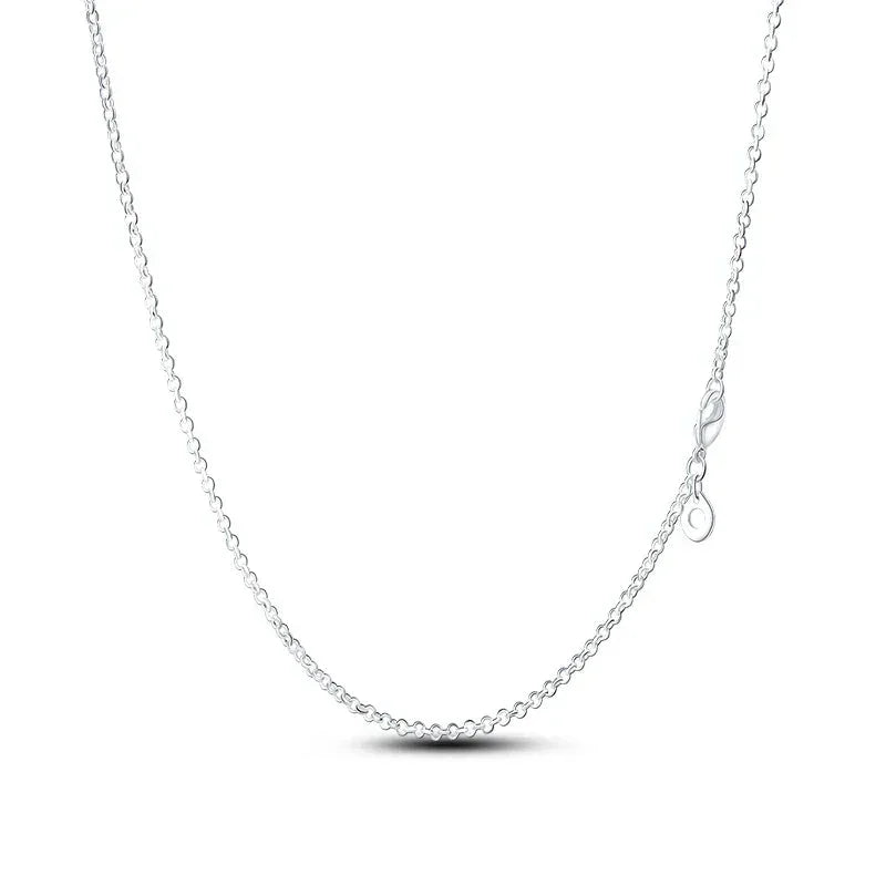 Classic Sterling Silver Rolo Chain Necklace - Velora Luxury Fashion