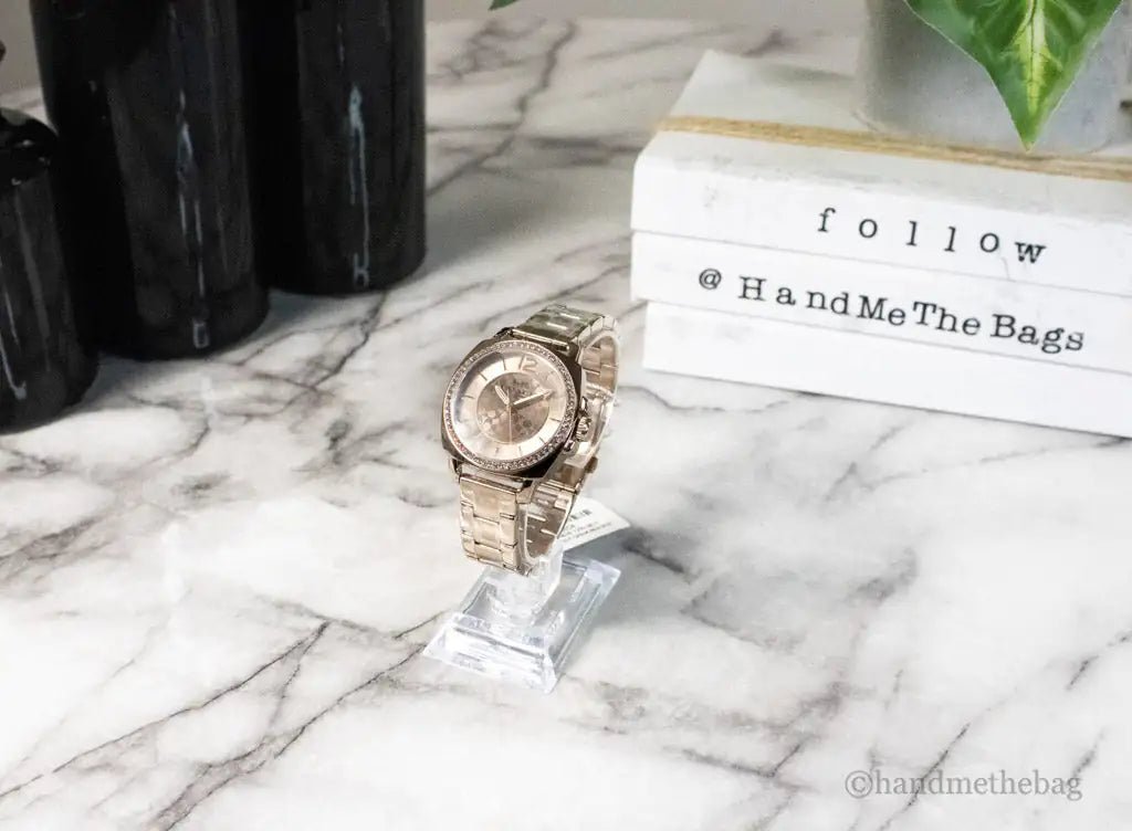 Coach Boyfriend Gold Crystal Watch - Velora Luxury Fashion