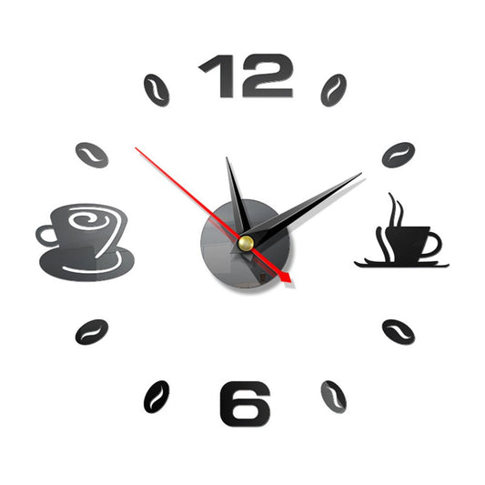 Coffee Cups 3D Clock - Velora Luxury Fashion