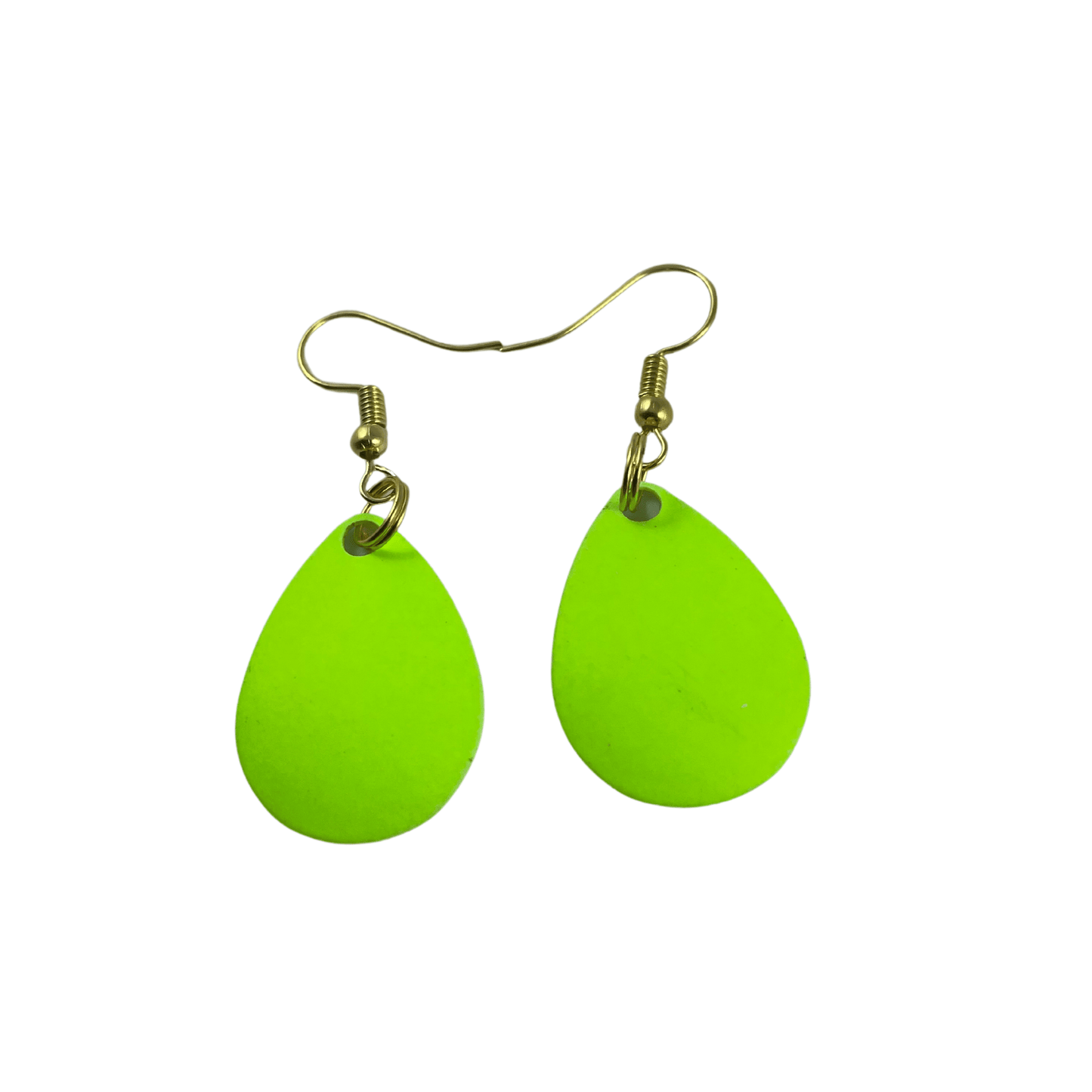 Colorado Chartreuse Painted Spinner Blade Earrings - Velora Luxury Fashion