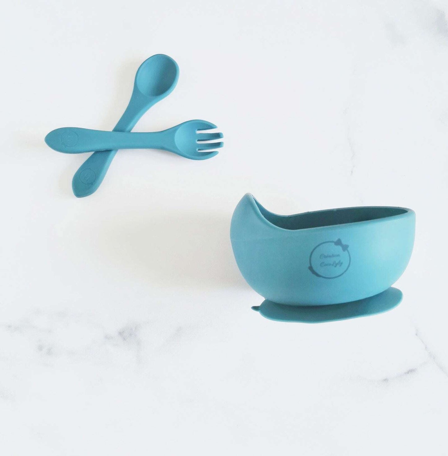 Creation Coco Lyly Ocean Blue Bowl Set with Utensils - Velora Luxury Fashion