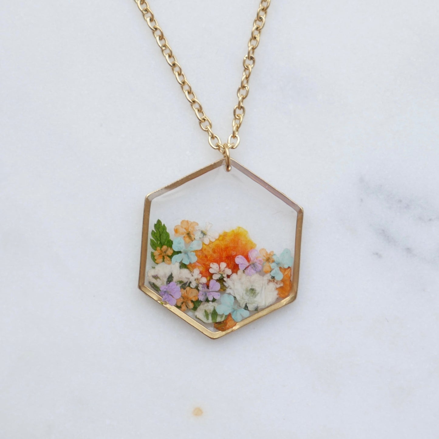 Collier bouquet - hexa (moyen) - Velora