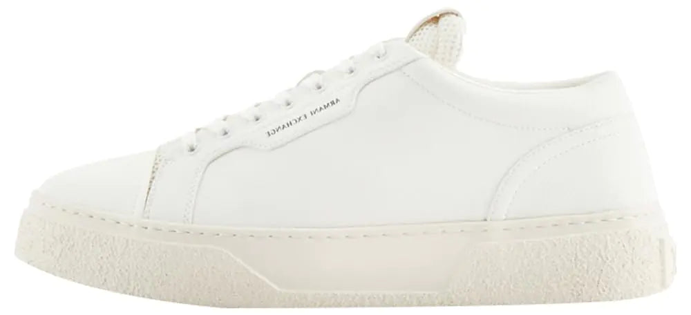 A | X ARMANI EXCHANGE Mens Classic Lion Clean Sneaker White 9