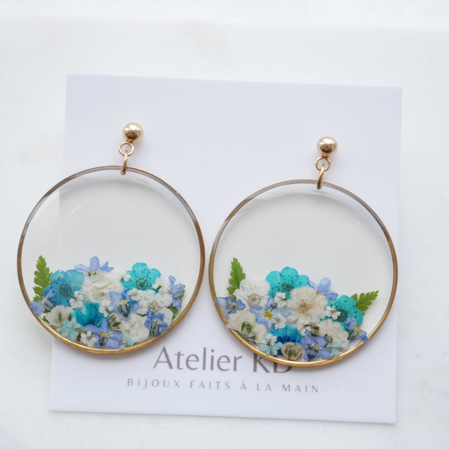 Boucles d’oreilles bouquet - rond - Velora