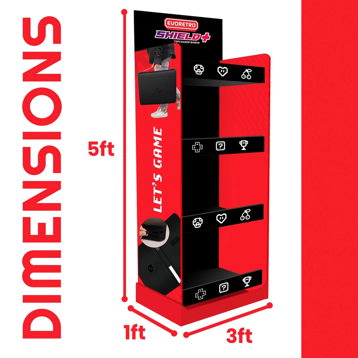 EVORETRO Display Rack Set (Pack of 2)