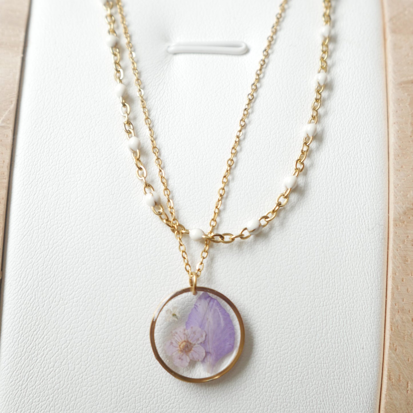 Collier double chaîne Léa - (moyen 15mm) - Velora