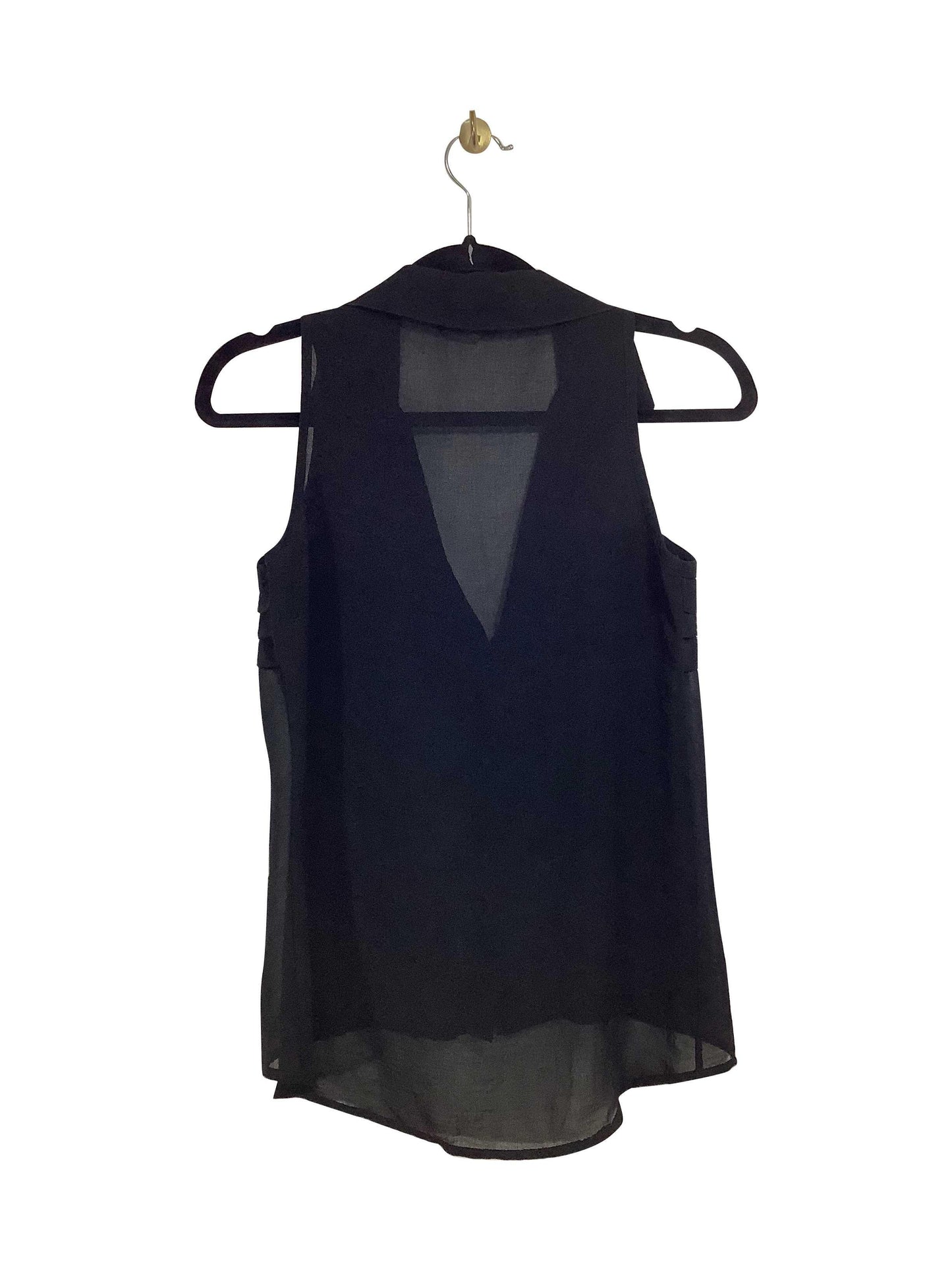 ECLIPSE Regular fit Button-down Top in Black - XS - Velora