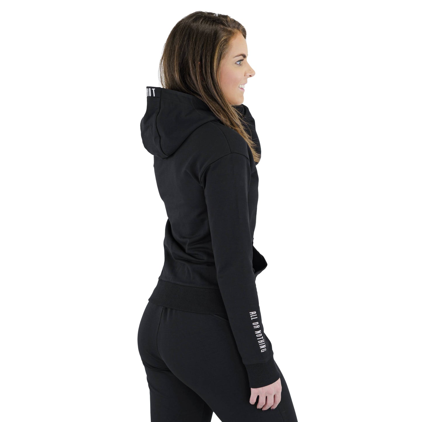 Evolution Zipup Hoodie Black - Velora