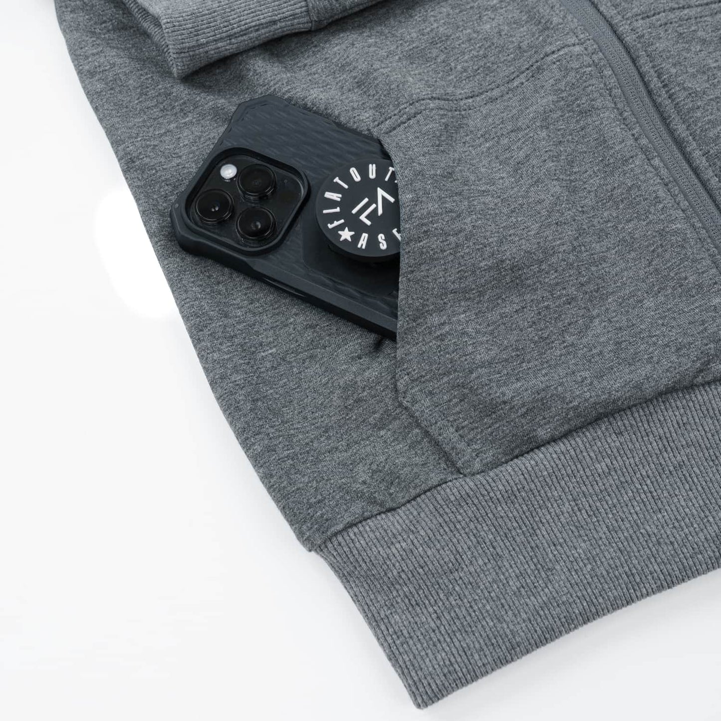 Evolution Zipup Hoodie Graphite - Velora