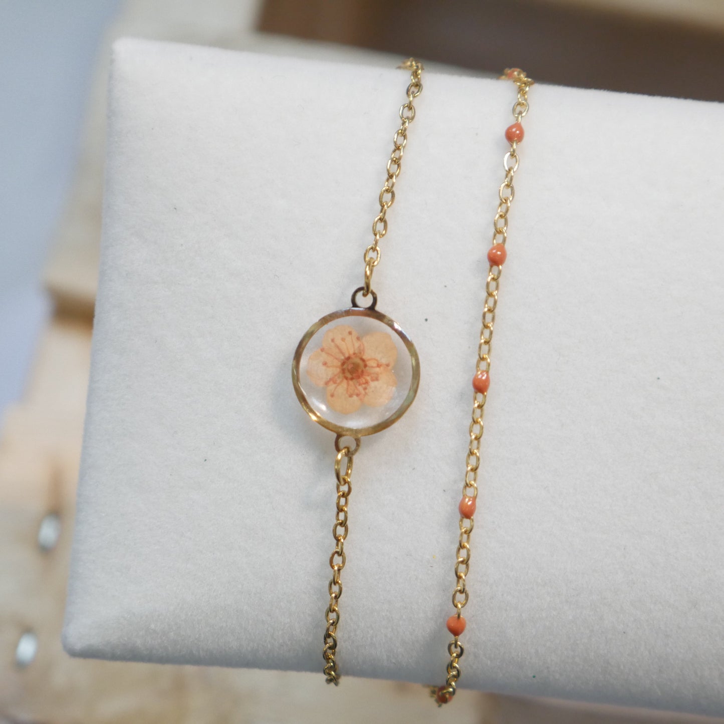 Bracelet Sofia double - orange - Velora