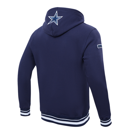 Dallas Cowboys Script Tail Rib FLC PO Hoodie - Velora