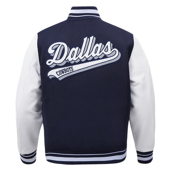 Dallas Cowboys Script Tail Rib Wool Varsity - Velora